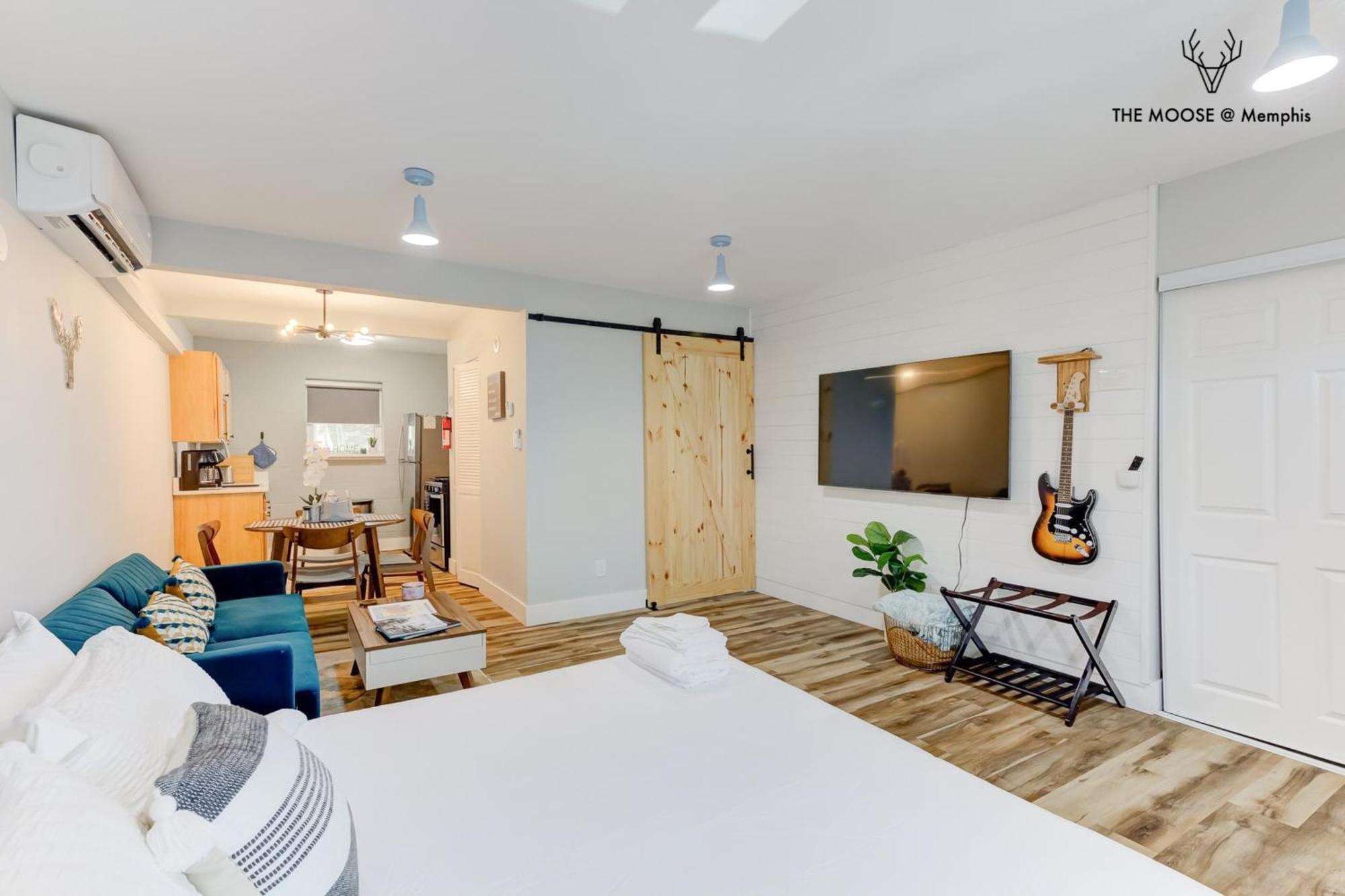 The Moose #11 - Luxe Modern Loft With King Bed, Free Parking & Wi-Fi Apartment Memphis Luaran gambar