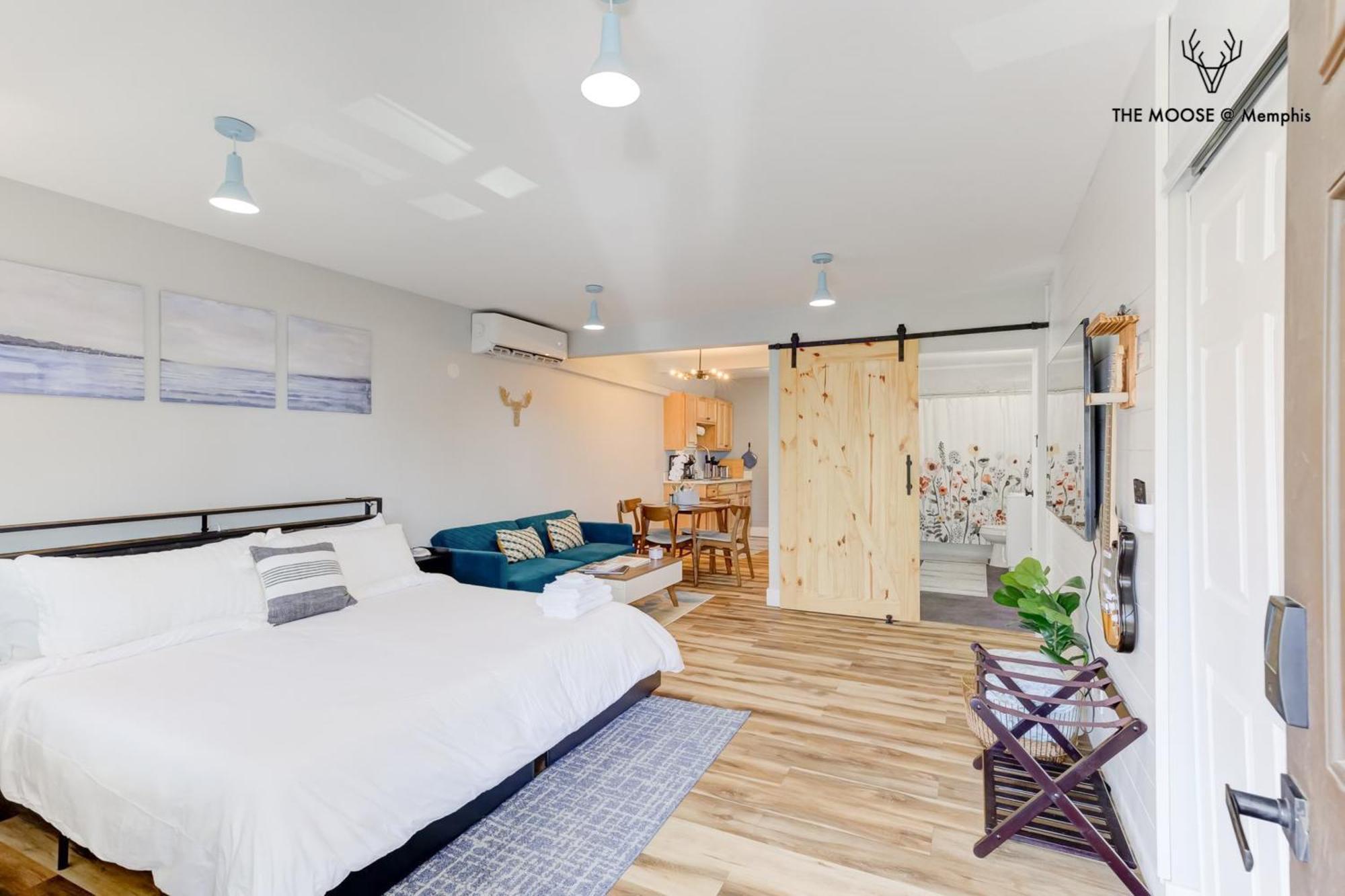 The Moose #11 - Luxe Modern Loft With King Bed, Free Parking & Wi-Fi Apartment Memphis Luaran gambar