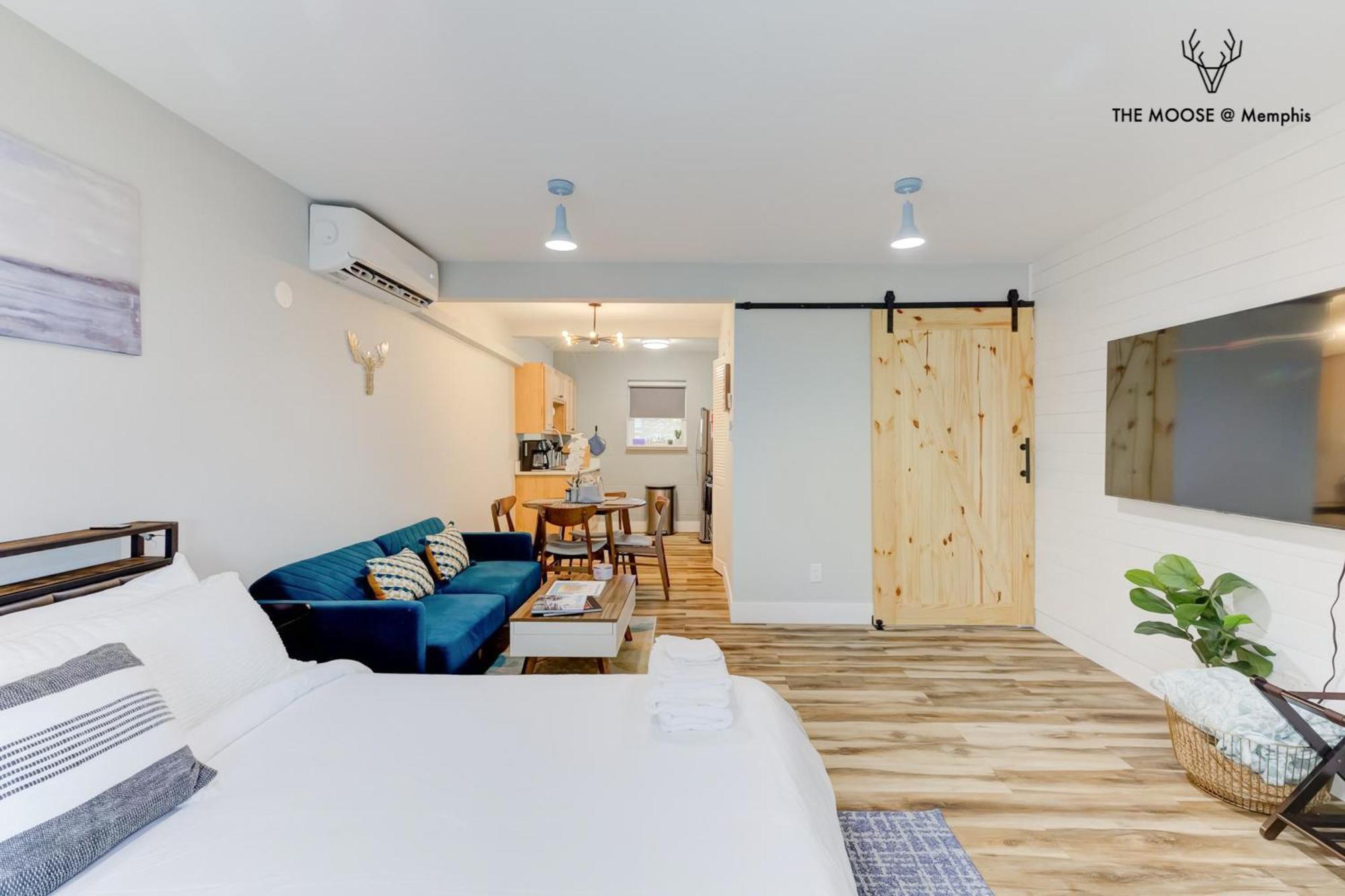 The Moose #11 - Luxe Modern Loft With King Bed, Free Parking & Wi-Fi Apartment Memphis Luaran gambar