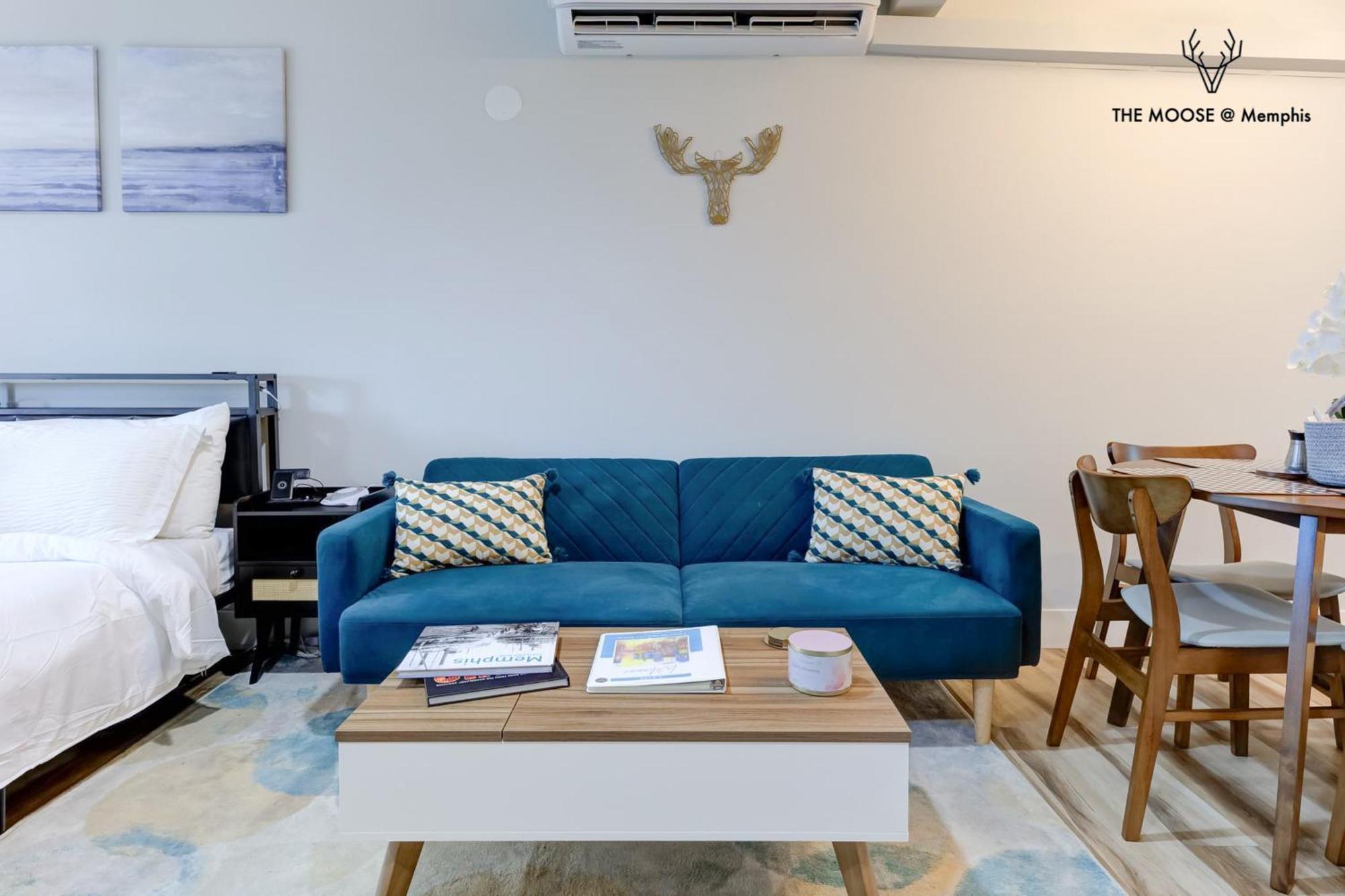 The Moose #11 - Luxe Modern Loft With King Bed, Free Parking & Wi-Fi Apartment Memphis Luaran gambar