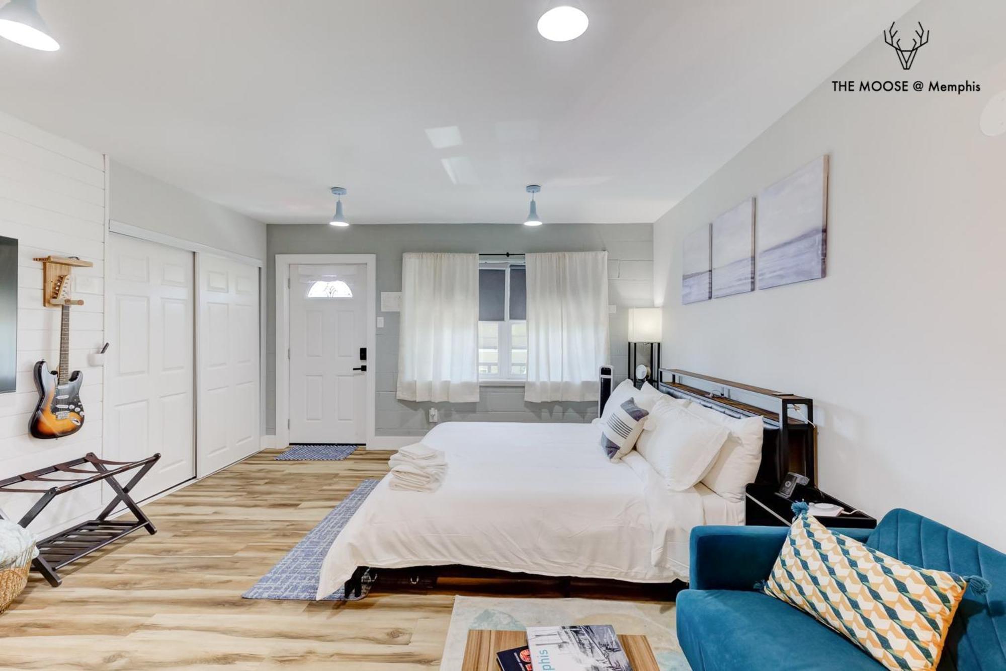 The Moose #11 - Luxe Modern Loft With King Bed, Free Parking & Wi-Fi Apartment Memphis Luaran gambar