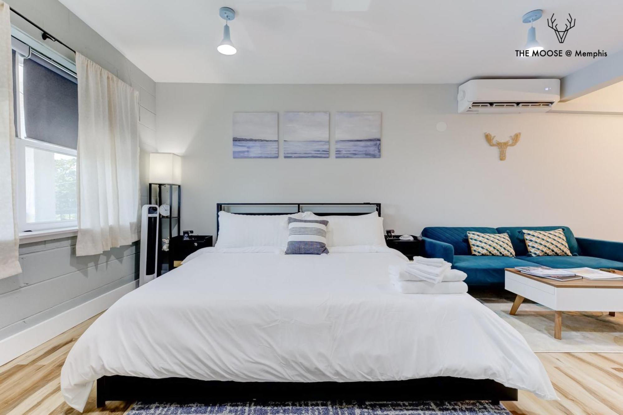 The Moose #11 - Luxe Modern Loft With King Bed, Free Parking & Wi-Fi Apartment Memphis Luaran gambar